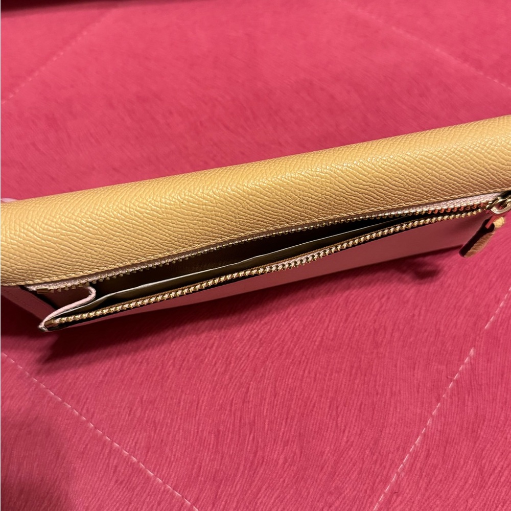 Slim Envelope Wallet With Chain In Colorblock - Picture 8 of 10